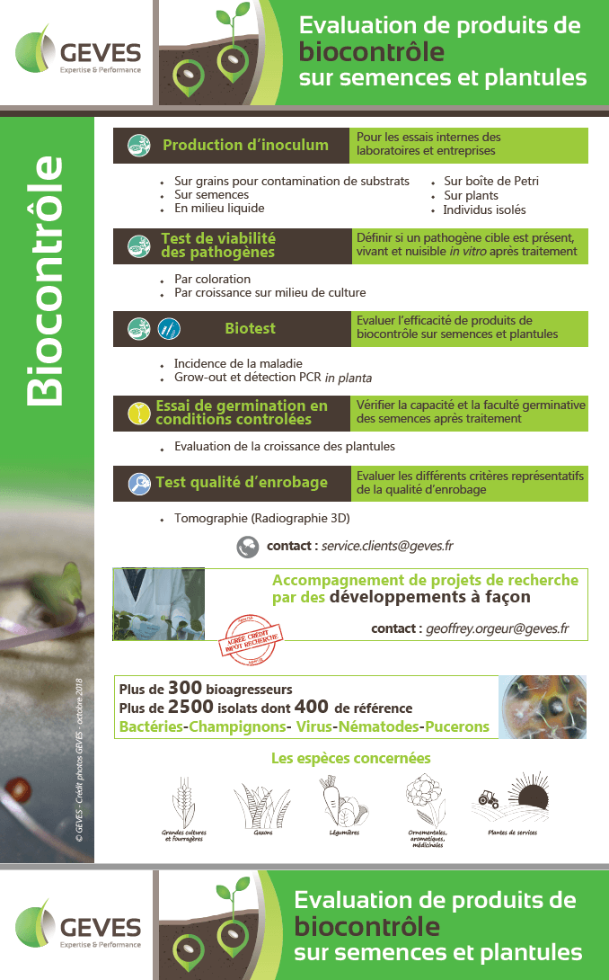 Évaluation de produits de biocontrôle