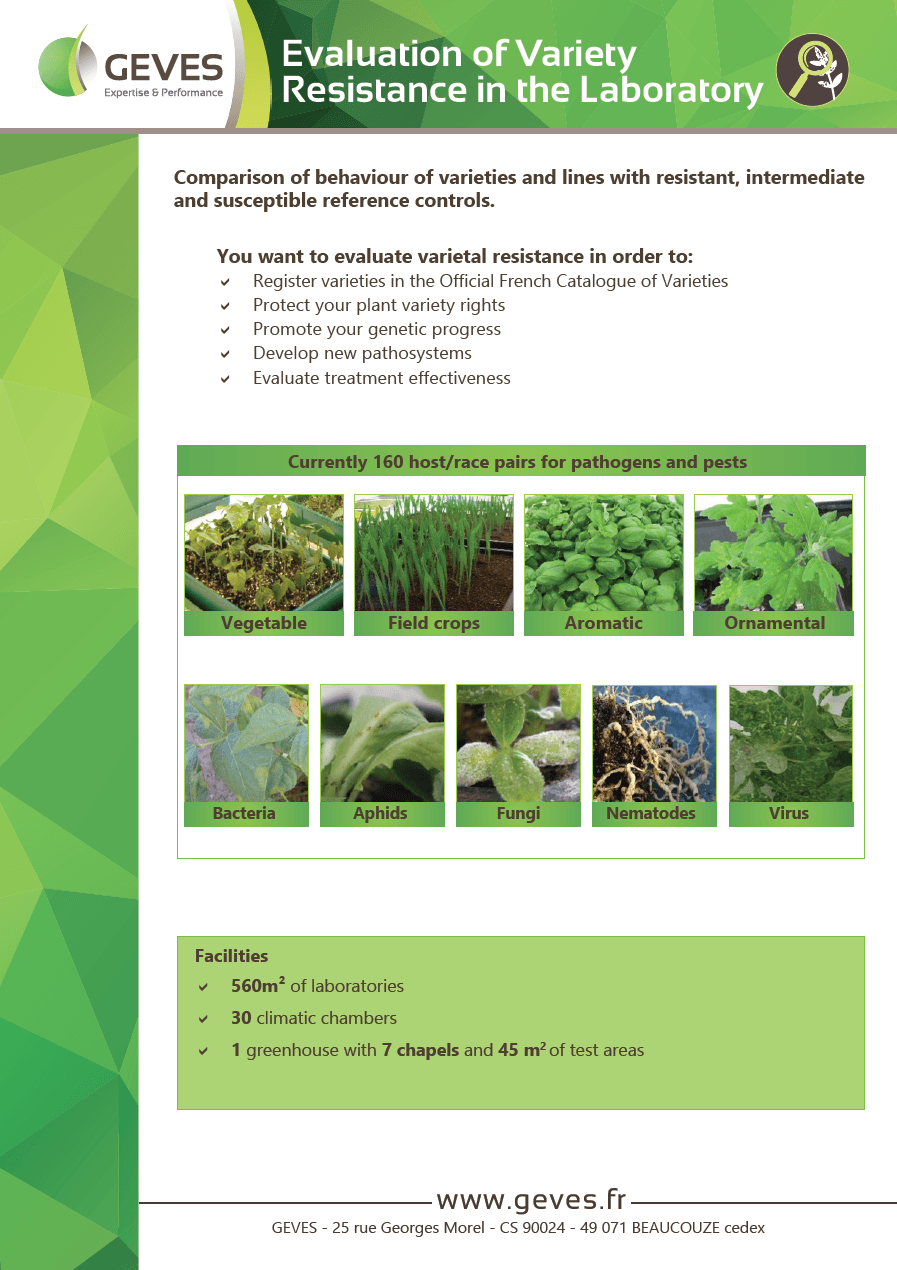 Evaluation of Variety Resistance in the Laboratory