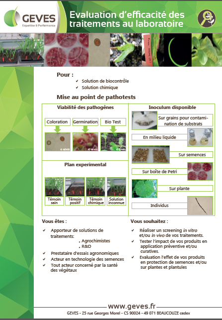 Efficacite de traitements en pathologie